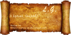 Liptai Gujdó névjegykártya